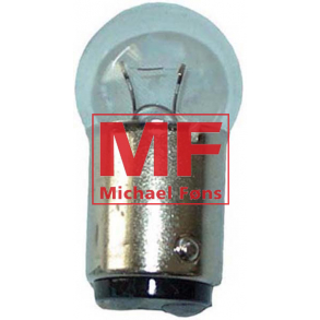 Skrmlygte-pre, 12V/5W, 2-polet sokkel, til MF135, MF35, MF65 og andre.