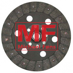 Koblingsplade, fremdrift-, Fordson Dexta-er med dobbeltkobling.