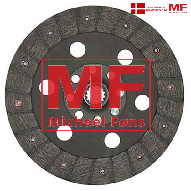 Koblingsplade, fremdrift-, Fordson Dexta-er med dobbeltkobling.