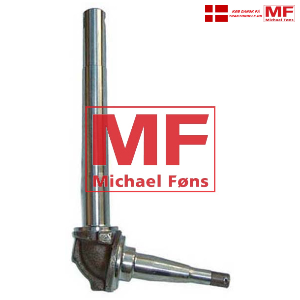 Forhjuls-spindel med mtrik+split, Venstre. Ford 2000-3000-4100. 32/34X298mm