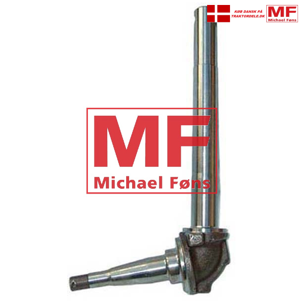 Forhjuls-spindel med mtrik+split, Hjre. Ford 2000-3000-4100. 32/34X298mm