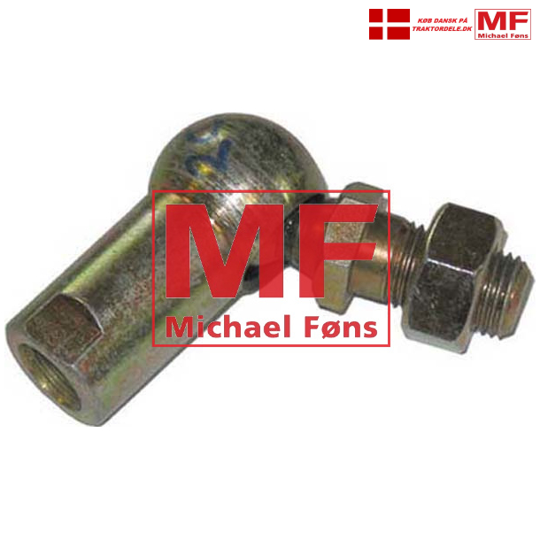 Kuglehoved med M6 gevind, til lodret regulator-stang, Ferguson Benzin og MF35 Benzin