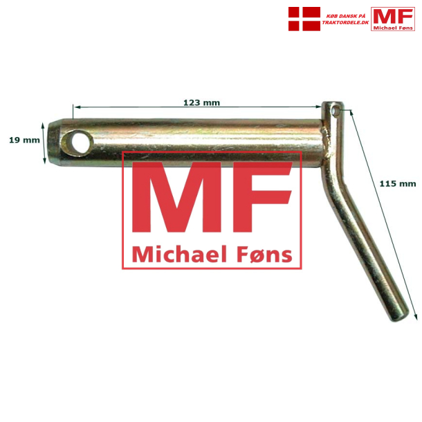Redskabs-plk med vinklet greb. Kategori1 = 19mmx117mm til splithul