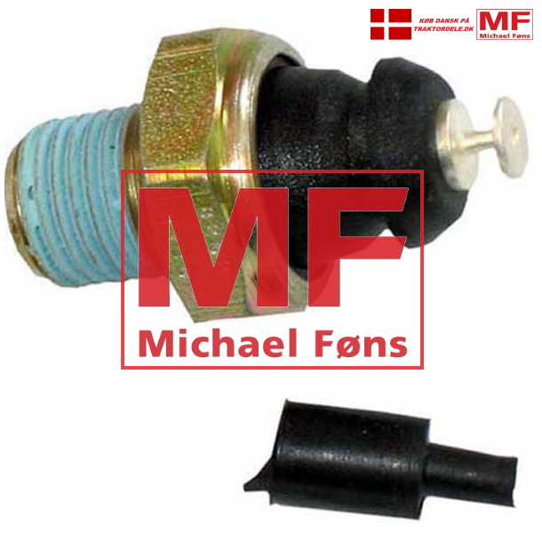Olietryks-indikator til motorblok, Fordson. Gevind 1/4RG svarer til 13mm +/- 0,5mm