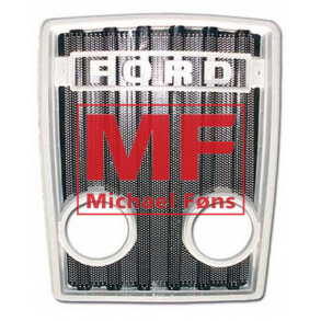 Frontgrill i plast og jern. Ford 100-serie og flere.