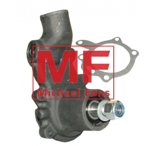 Vandpumpe u./ skive, men med pakninger, MF165-175-185-MF565-MF575-MF590, med aksel 19mm