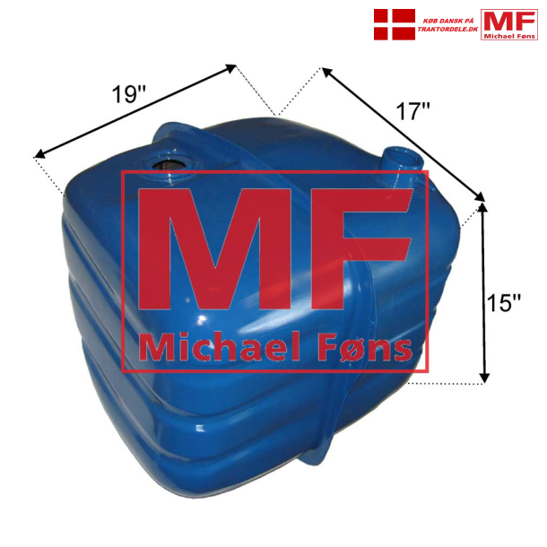 Dieseltank, Ford4000, 4100 og Ford4600 uden Q-cab! Leveres uden d�ksel og tankm�ler.