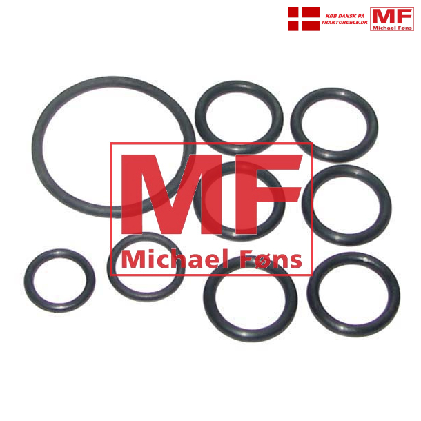 O-rings-st med 35 O-ringe. Fordson Major-er og Dexta-er