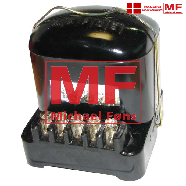 Laderel i sort bakkelit-kasse, som det originale til Fordson