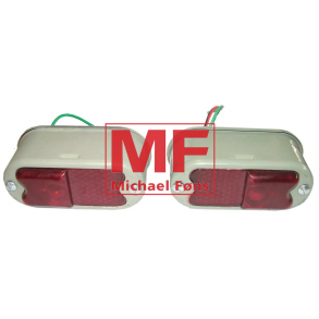 Baglygte-st, firkantet type til Fordson Major