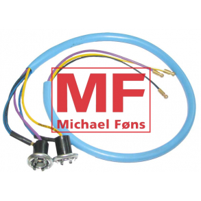 Kontrollampe-st med kabler, Fordson Dexta/Super-Dexta