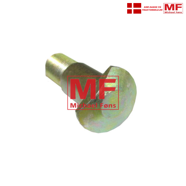 Forhjulsbolt med 14,5mm skaft og afhakket hoved. Fordson Major-er.
