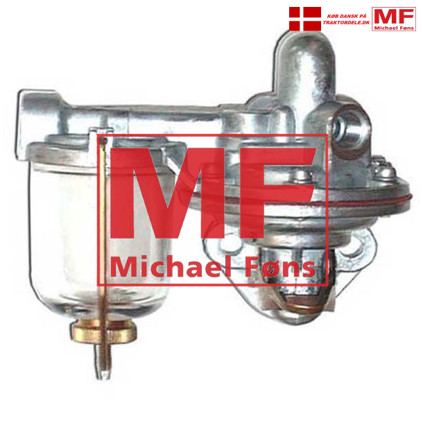 TOPKVALITET: Fdepumpe med slamglas, David-Brown 3-cyl modeller
