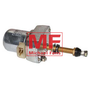 Viskermotor med konisk aksel-ende og 95 graders udsving. Med 14mm aksel-rr. Arm er MF4894