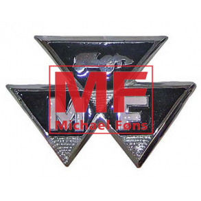 Frontemblem i exklusiv topkvalitet, frdigmalet. Massey-Ferguson MF35