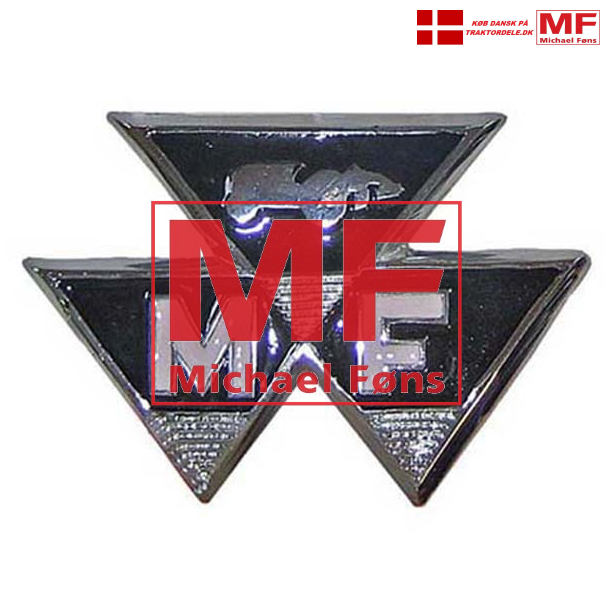 Frontemblem i exklusiv topkvalitet, frdigmalet. Massey-Ferguson MF35