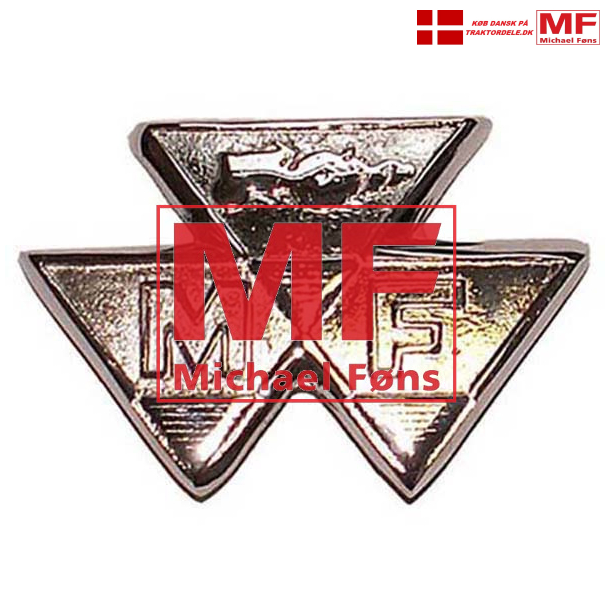 Frontemblem i topkvalitet, u-malet. Massey-Ferguson MF35