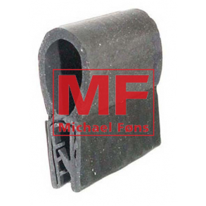 Kantliste med vulst, til montering p plade-ende, op til ca 3mm. Rulle med 10mtr