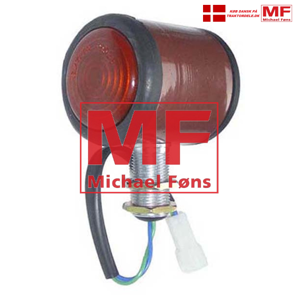 Skrmlygte, rd-hvid. MF135 samt MF35 og MF65 med Butlers lysanlg