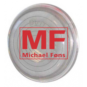 Skrmlygte-glas, hvidt. Butlers-type, MF, IH, Fordson