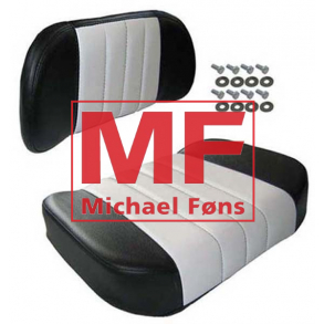 Sdepude-st, sort-hvidt. International med sde med pladebund.