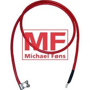 Batterikabel, 50kvd X 2000mm. Rd med polsko og 12mm kabelsko