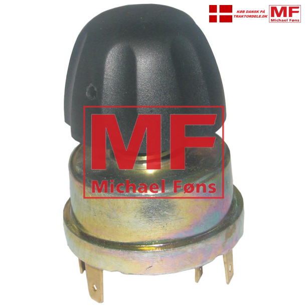 Lyskontakt, komplet med sort knop, til David-Brown 