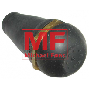 Start/forvarmeknap med gummikappe og messingkrop. Bukh