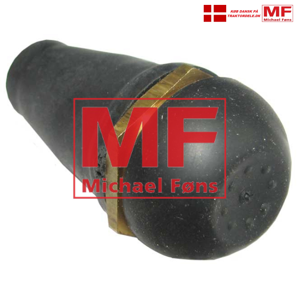 Start/forvarmeknap med gummikappe og messingkrop. Bukh