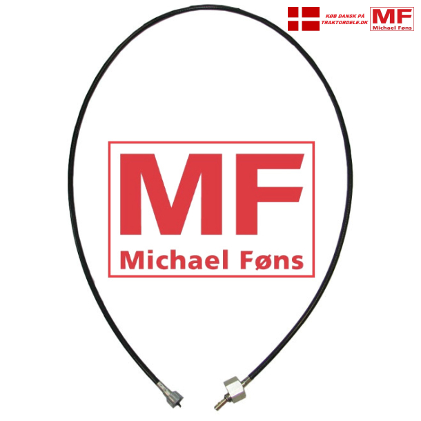 Traktormeter-kabel, 1410mm, omlbere 5/8x7/8. David-Brown990-995-1190-1490 m.fl. 