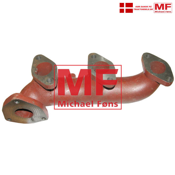 Udstdnings-manifold, David-Brown  med 3-cyl motorer.