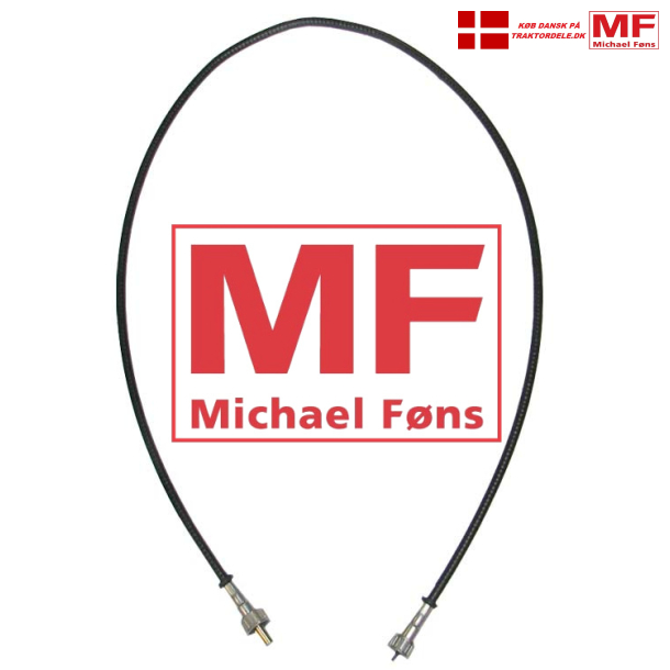 Traktormeter-kabel, 1230mm, omlbere 5/8x3/4. David-Brown 880-990-995 m.fl. 