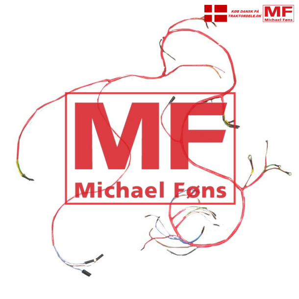 Ledningsnet til International B-serie med mekanisk starterhndtag. Leveres med diagram.