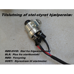 EGENPRODUKTION: Ledningsnet til MF165/MK2, MF175, MF178 med stelstyret start-hjlperel.