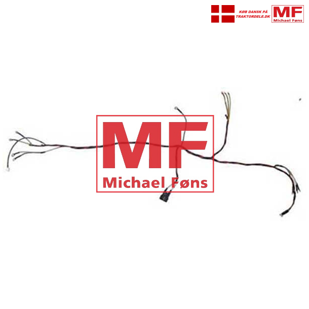 Ledningsnet i flot kvalitet og med lse flade kabelsko vedlagt, til MF35 med 3-cyl Dieselmotor.
