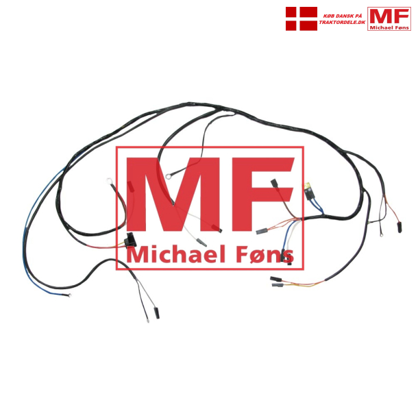 Ledningsnet til generator-drift p MF35 med 4-cyl dieselmotor.