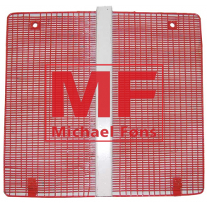 Frontgitter, nederste-, DB995-996 samt de sidste DB990. Ca 440X475mm. Lev. uden knoppest.