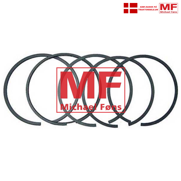 Stempelrings-st med 5 ringe, Ferguson 85mm. Ringe: 2+2+2+4+4,75mm