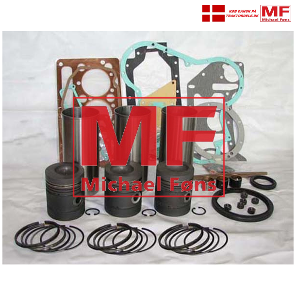 Motor-renoverings-st, ny model MF135diesel. Med frdig-foringer, pakdser, lseblik+pakninger.