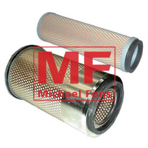 Luftfilter-st til MF298-595-698. St med udvendigt filter samt sikkerhedsfilter.