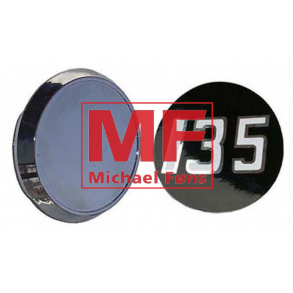 Medalion-st i forkromet plast og med labels, MF135. 2 stk i st.