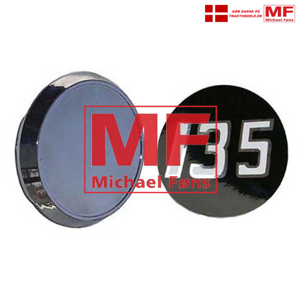 Medalion-st i forkromet plast og med labels, MF135. 2 stk i st.