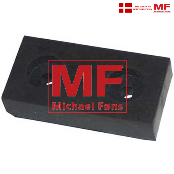 Frersdekonsol-gummiklods med 2 stk bolte, MF35, MF65, MF135