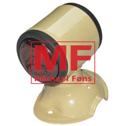 Skrmlygte-st, rd-hvid, David-Brown med runde skrme