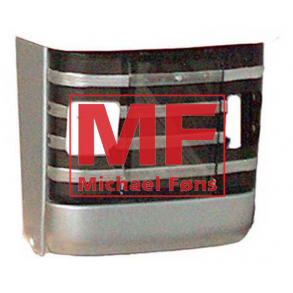 TOPKVALITET:Komplet frontgrill-st, lav model MF135. Lev. uden lygter, men inkl. gummibumbere+ls