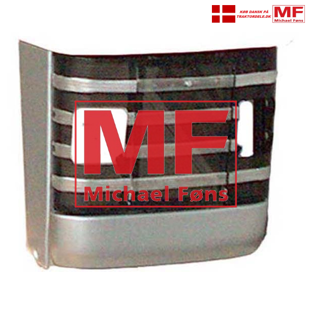 TOPKVALITET:Komplet frontgrill-st, lav model MF135. Lev. uden lygter, men inkl. gummibumbere+ls
