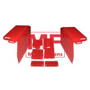 Bagskrme-st, Fransk type uden vrktjskasser. Bredde 40cm p topfladen.