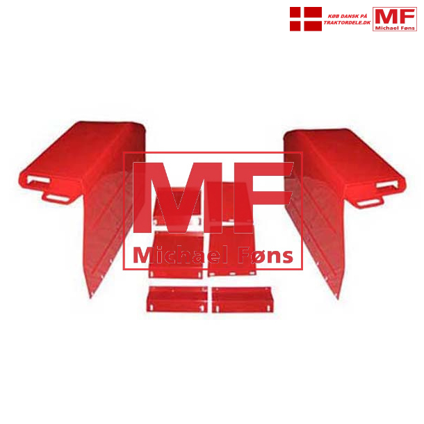 Bagskrme-st, Fransk type uden vrktjskasser. Bredde 40cm p topfladen.