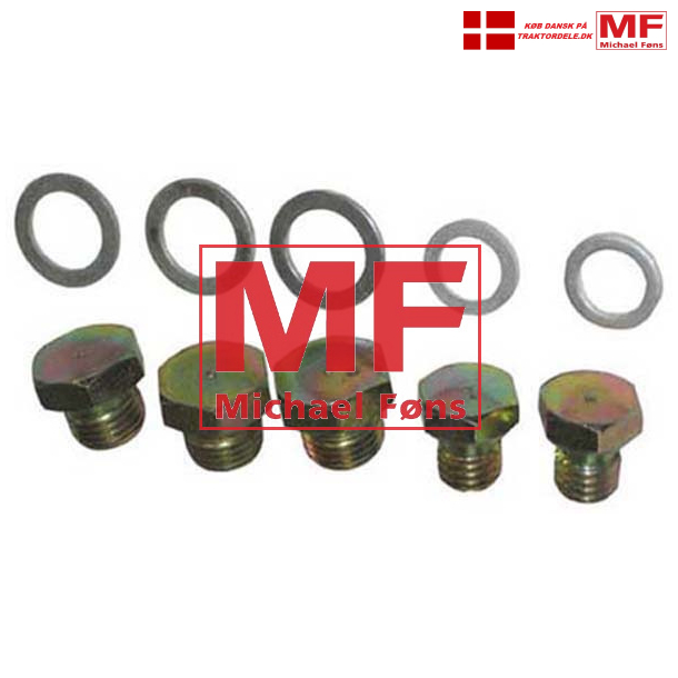 Blndbolte-st til CAV filterhoved. 3 store + 2 sm