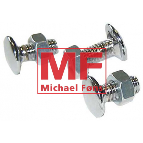 Hjlmbolte, 8-stks-pose. Til MF35 fra 1958-1964. Forniklet.